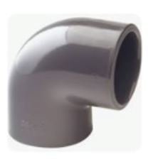 UPVC High Pressure 90   50mm Elbow