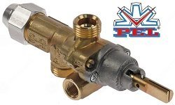 Gas tap PEL type 21S gas inlet M16x1.5 (tube ø 10mm)