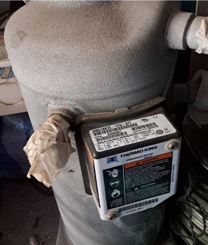 Thermo King Freezer Compressor 1020795 COMPRESSOR MODEL NO: ZMD18 KVE-TFD-977