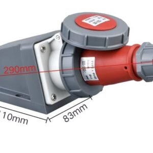 Industrial Plug And Socket  415v 32A Red