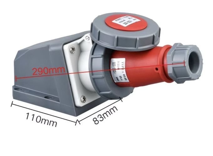 Industrial Plug And Socket 415v 32A Red