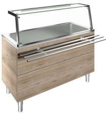 322077  Bain – Marie, Water 1 Well ,4GN,Overshelf W/LED 3.04 KW 220-230V/50-60/1N dim:1420 x915x1304 mm