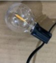 ##20Led Festoon light     Voltage  : 220v  Matrial : pvc+G40 Size 7.6m 25led Waterproof rate: IP44  include power cord ( Warem white)