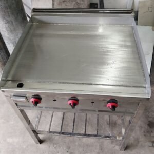 SS Flat top Gas grill 900 x 750mm 4 Gas Valve with  Individual Auto ignition + Pilot