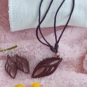 Coconut Shell Chain & Earring  : 100#13