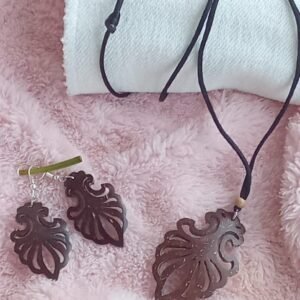 Coconut Shell Chain & Earring : 100#16