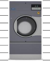 MODEL :DX34     COMMERCIAL TUMBLER DRYER