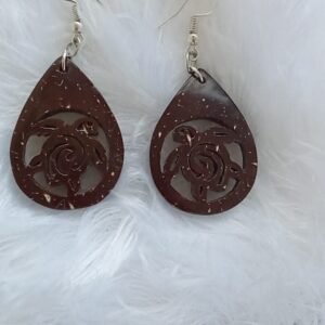Coconut Shell Earring  : 00124##