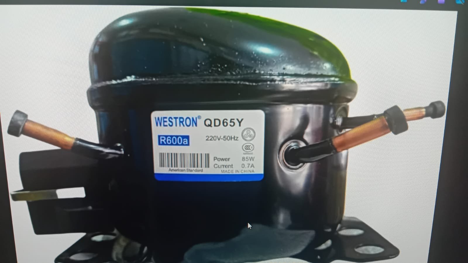 Westron QD65Y R600a Compressor